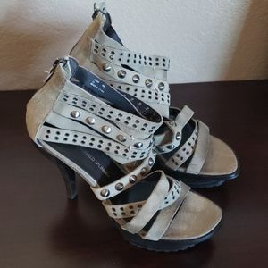 Stiletto studded Platform shoes